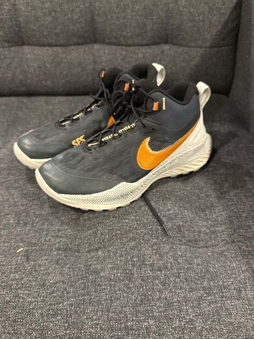 12M - Nike React SFB Carbon Mid Hiking Boots Dark Smoke Grey/Monarch